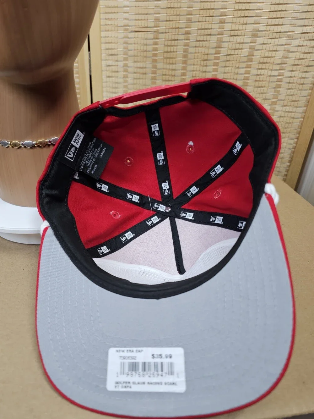 New Era The Golfer 25 Claus North Pole Racing Red Snapback Hat NWT